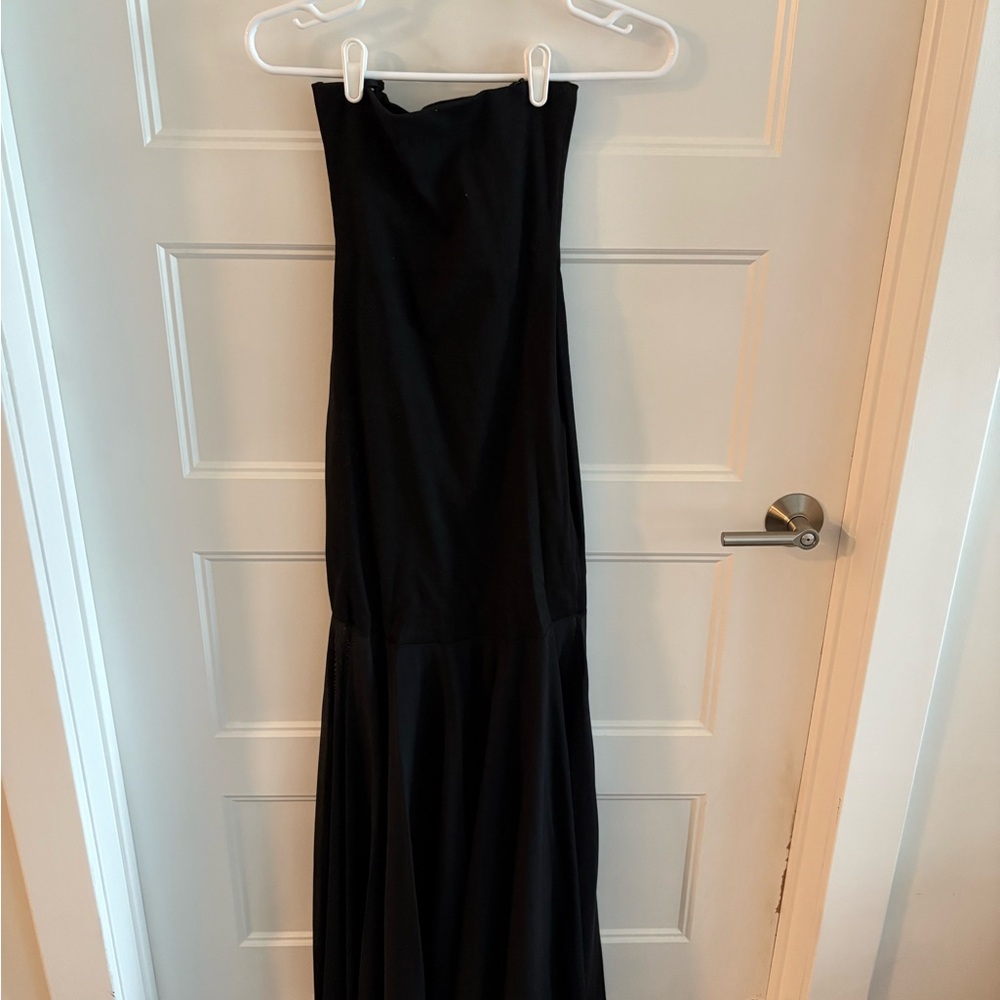 Pixie Market Black Spaghetti-Strap Maxi Dress NWT - image 6